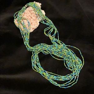 Multi strand bead necklace